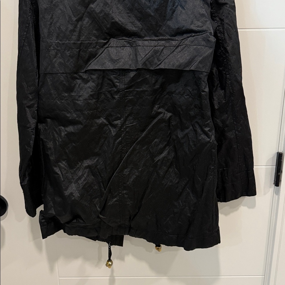 Betsey Johnson Black Utility Jacket with Pink Lining size XS - Picture 9 of 9
